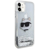 Karl Lagerfeld KLHCN61LNCHCS iPhone 11/ XR silver/silver hardcase Glitter Choupette Head