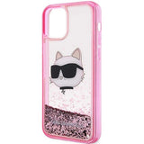 Karl Lagerfeld KLHCP12MLNCHCP iPhone 12/ 12 Pro 6.1" pink/pink hardcase Glitter Choupette Head