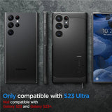 Spigen Tough Armor Case for Samsung Galaxy S23 Ultra - Black