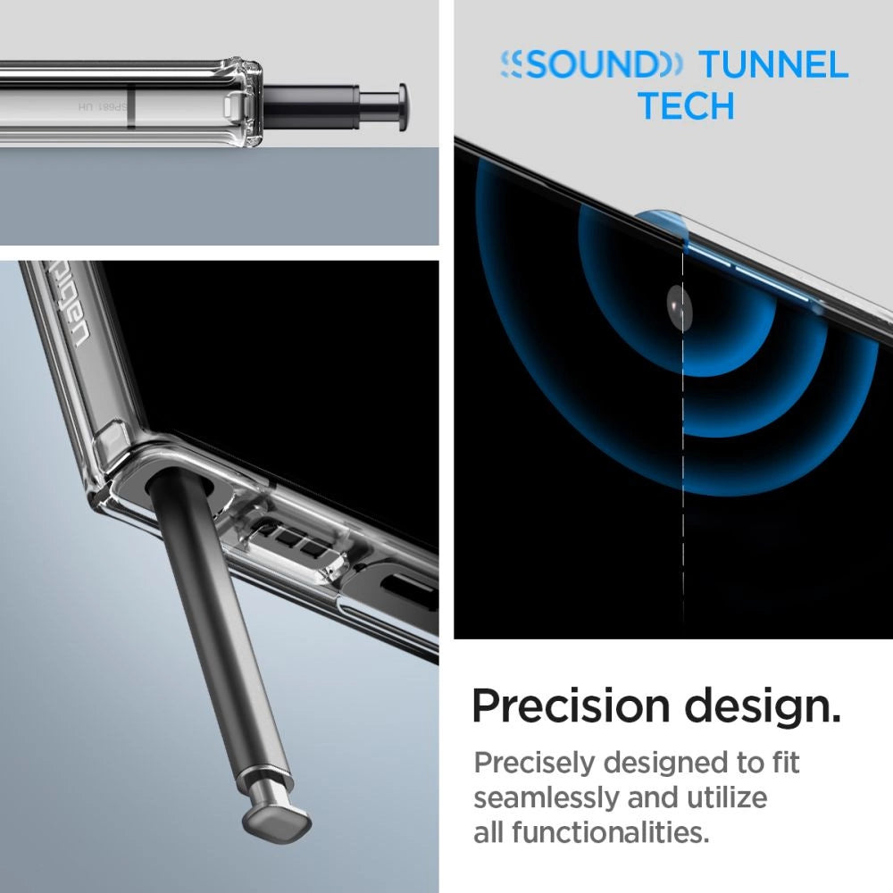 Spigen Ultra Hybrid Case til Samsung Galaxy S23 Ultra - Gennemsigtig