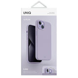 Uniq Lino-foder for iPhone 14 Plus - lilla