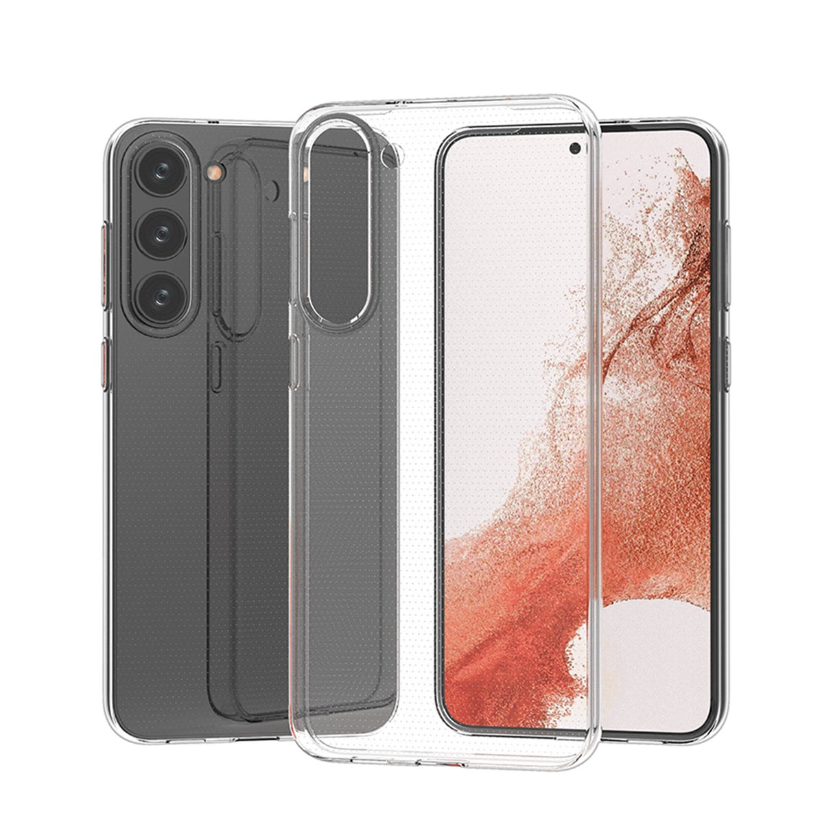 Ultra Clear 0,5 mm-kasse til Samsung Galaxy S23 tynd omslag gennemsigtig