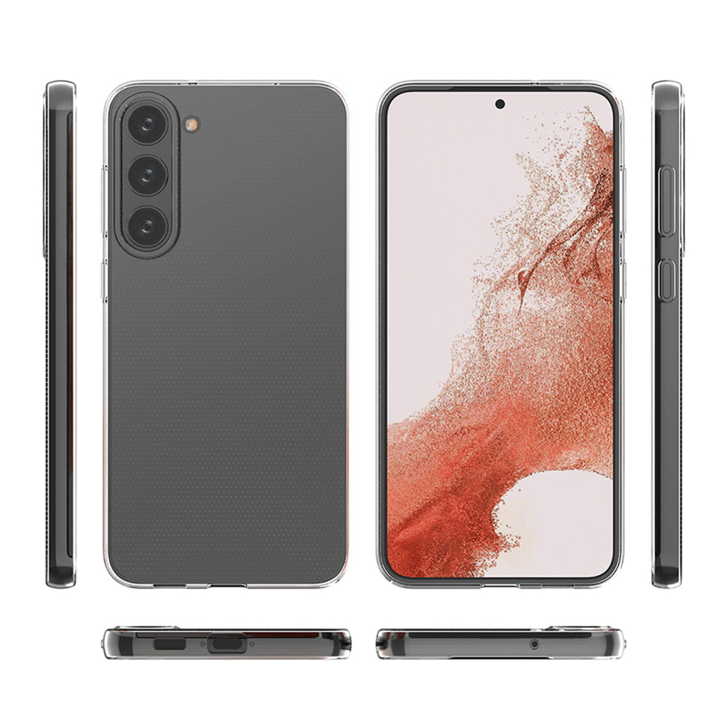 Ultra Clear 0,5 mm æske til Samsung Galaxy S23+ tynd omslag gennemsigtig