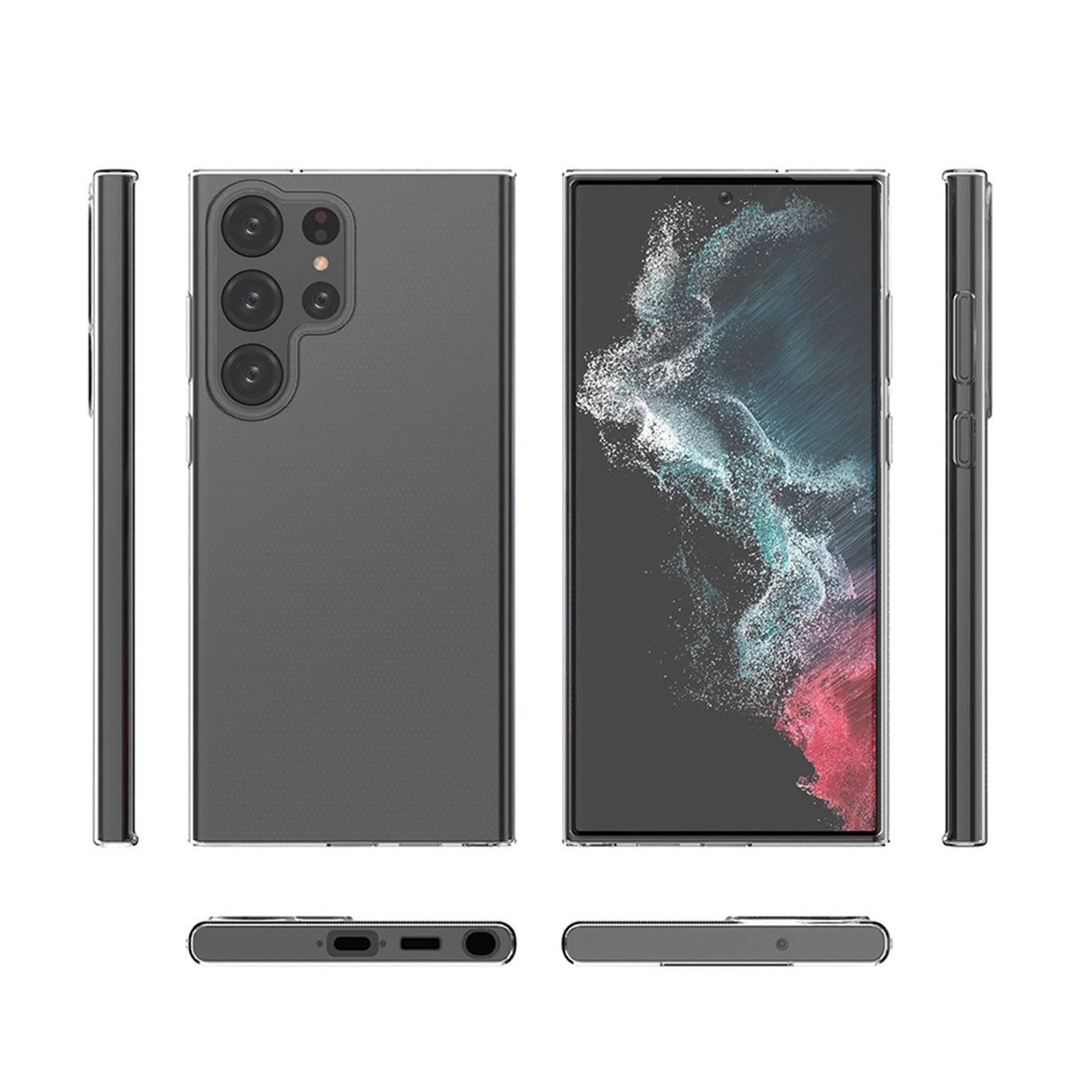 Ultra Clear 0,5 mm case Samsung Galaxy S23 Ultra tynd cover gennemsigtig