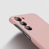 Dux Ducis Grit case for Samsung Galaxy S23+ elegant case made of artificial leather pink