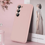 Dux Ducis Grit case for Samsung Galaxy S23+ elegant case made of artificial leather pink