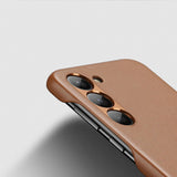 Dux Ducis Grit case for Samsung Galaxy S23+ elegant case made of artificial leather brown