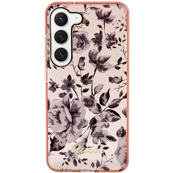 Guess GUHCS23MHCFWSP S23+ S916 pink/pink hardcase Flower Collection