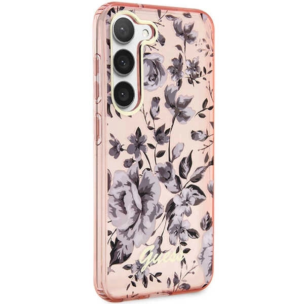 Guess GUHCS23MHCFWSP S23+ S916 pink/pink hardcase Flower Collection