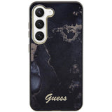 Guess GUHCS23MHTMRSK S23+ S916 black/black hardcase Golden Marble Collection