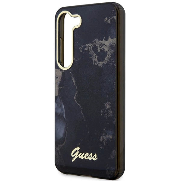 Guess GUHCS23MHTMRSK S23+ S916 black/black hardcase Golden Marble Collection