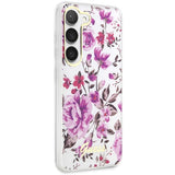 Guess GUHCS23SHCFWST S23 S911 white/white hardcase Flower Collection