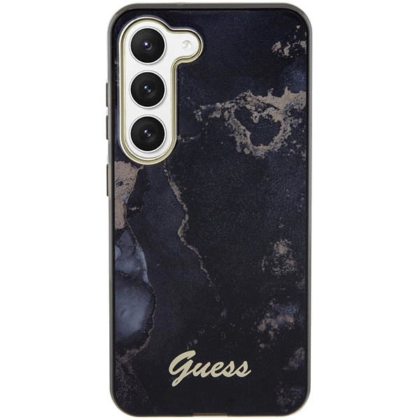 Guess GUHCS23SHTMRSK S23 S911 black/black hardcase Golden Marble Collection