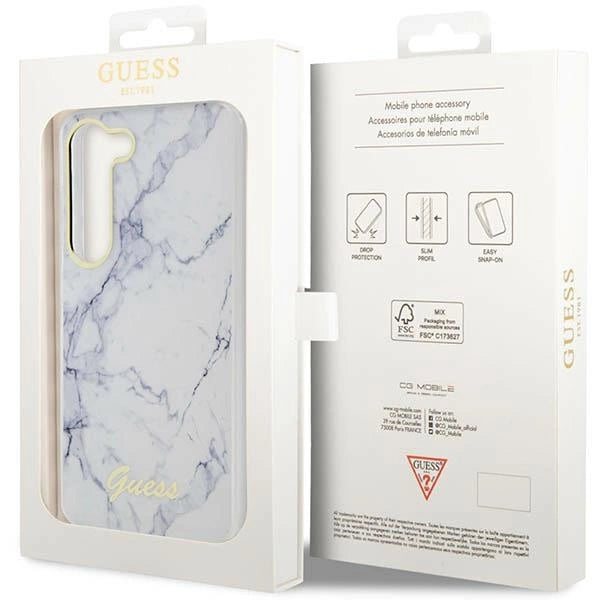 Guess GUHCS23SPCUMAH S23 S911 white/white hardcase Marble