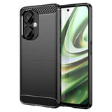 Carbon Case til OnePlus Nord CE 3 fleksibelt silikone carbon cover sort
