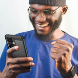 Carbon Case til OnePlus Nord CE 3 fleksibelt silikone carbon cover sort