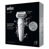 Braun Silk-épil 9 BR2-225328 hårfjerner 40 pincetter Grå, Hvid