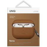 Uniq Terra Genuine Leather case for AirPods Pro 2 - brown