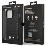BMW Bi Pattern Case for iPhone 14 Pro 6.1" - Black