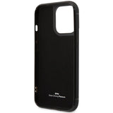 Case BMW BMHCP14L22RSEPK iPhone 14 Pro 6.1" black/black Leather Card Slot