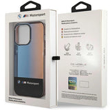 BMW Half Tricolor Case til iPhone 14 Pro Max 6.7" - sort