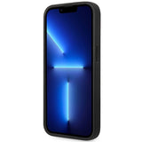 Case BMW BMHMP14L22RPSK iPhone 14 Pro 6.1" sort/sort læder sæder mønster MagSafe