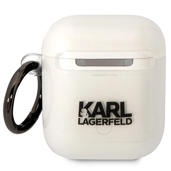 Karl Lagerfeld KLA2HNCHTCT Airpods 1/2 cover gennemsigtigt Ikonik Choupette