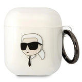 Karl Lagerfeld KLA2HNIKTCT AirPods 1/2 cover gennemsigtigt Karlons hoved