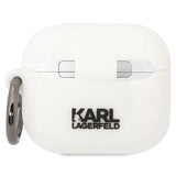 Karl Lagerfeld KLACA3SILKCW AirPods 3 cover hvid/hvid Silikon Karl & Choupette