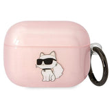 Karl Lagerfeld KLAPHNCHTCP Airpods Pro cover lyserød/rosa Ikonik Choupette