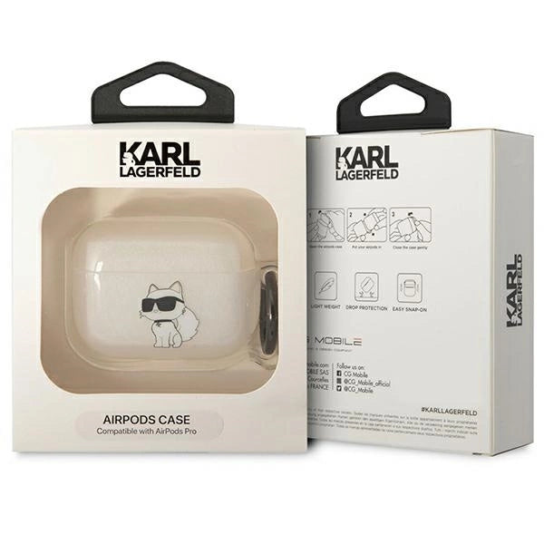Karl Lagerfeld KLAPHNCHTCT Airpods Pro cover gennemsigtige Ikonik Choupette