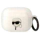 Karl Lagerfeld KLAPHNIKTCT AirPods Pro cover gennemsigtige Karl óns hoved