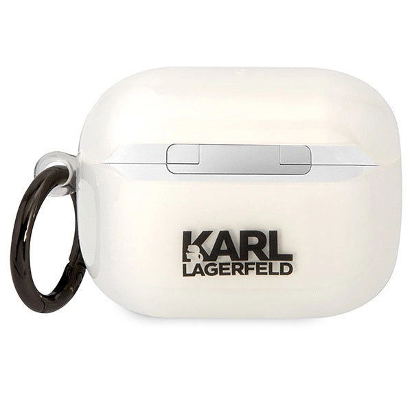 Karl Lagerfeld KLAPHNIKTCT AirPods Pro cover gennemsigtige Karl óns hoved