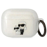 Karl Lagerfeld KLAPHNKCTGT Airpods Pro cover gennemsigtige Gliter Karl&Choupette