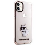 Karl Lagerfeld KLHCN61HNCHTCP iPhone 11 / Xr 6.1" pink/pink hardcase Ikonik Choupette