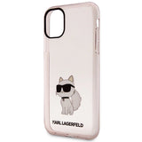 Karl Lagerfeld KLHCN61HNCHTCP iPhone 11 / Xr 6.1" pink/pink hardcase Ikonik Choupette