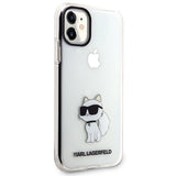 Karl Lagerfeld Ikonik Choupette Case for iPhone 11 / Xr - Transparent