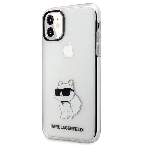 Karl Lagerfeld Ikonik Choupette Case for iPhone 11 / Xr - Transparent