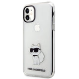 Karl Lagerfeld Ikonik Choupette Case for iPhone 11 / Xr - Transparent