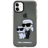 Karl Lagerfeld KLHCN61HNKCTGK iPhone 11 / Xr 6.1" black/black hardcase Gliter Karl&Choupette
