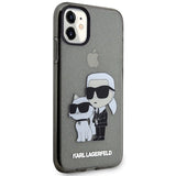 Karl Lagerfeld KLHCN61HNKCTGK iPhone 11 / Xr 6.1" black/black hardcase Gliter Karl&Choupette