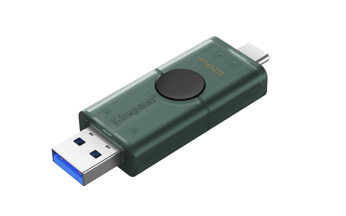 Kingston Technology DataTraveler DuoG2 128GB 3.2 Gen 1 USB stick Sort
