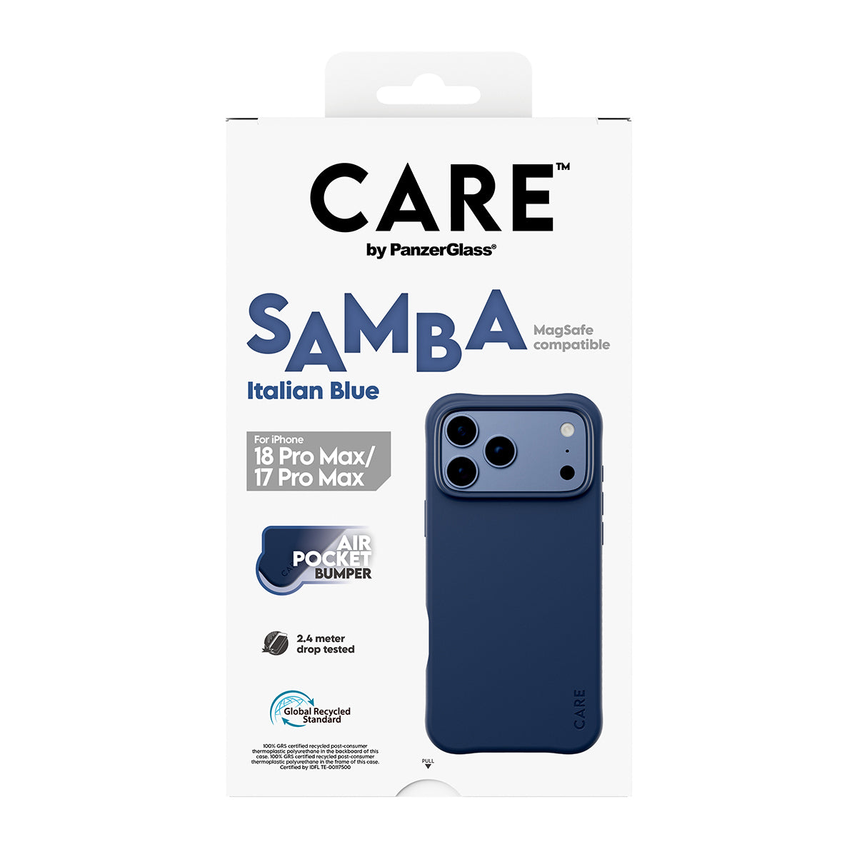 CARE by PanzerGlass Fashionable Case Samba Blue w. MagSafe Apple iPhone 18 Pro Max