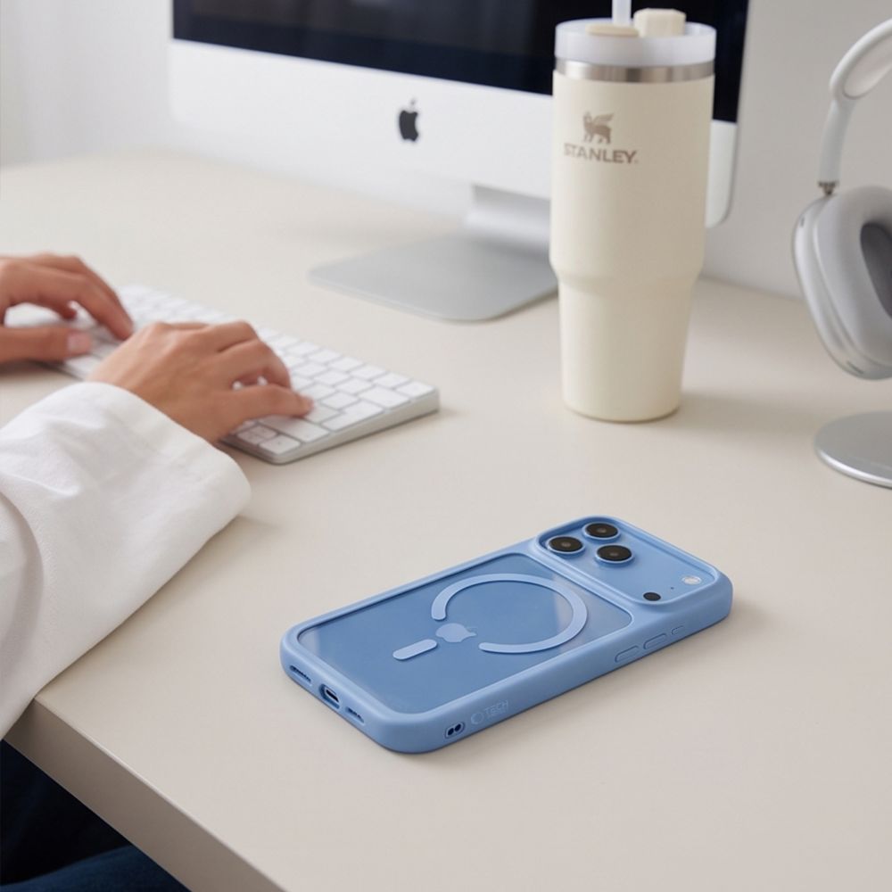 Tech Protect Magone Magsafe Cc + Glas 2 Pak Iphone 17 Pro / 18 Pro Lysebla/Klar