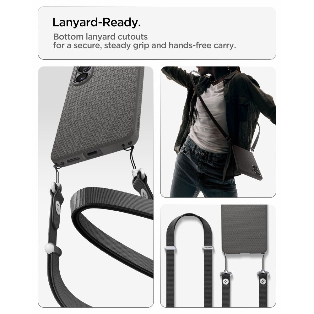 Spigen Liquid Air Galaxy S26+ Plus Marmorgrå