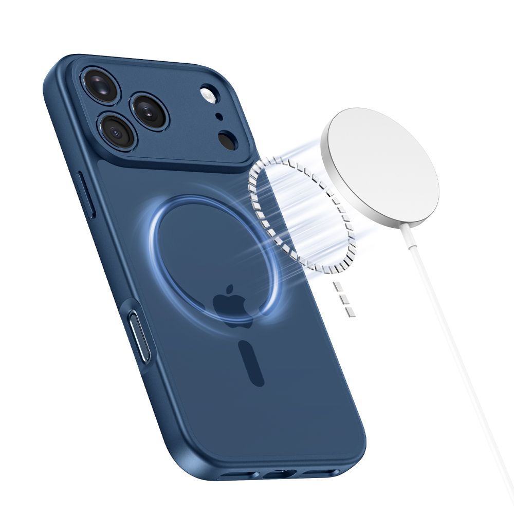 Tech Protect Basicmag Magsafe Iphone 17 Pro Max Mat Dyb Blå