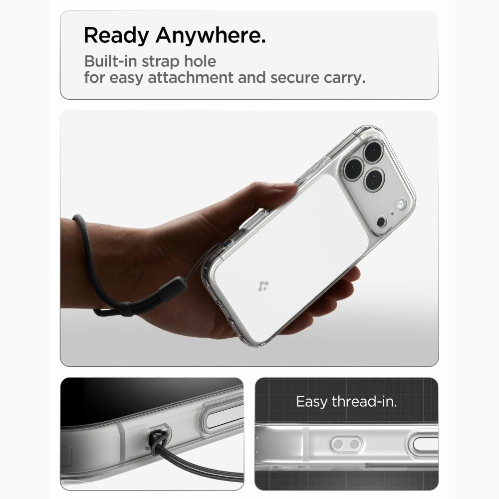 Spigen Ultra Hybrid T Magsafe Iphone 17 Pro / 18 Pro Glossy Hvid