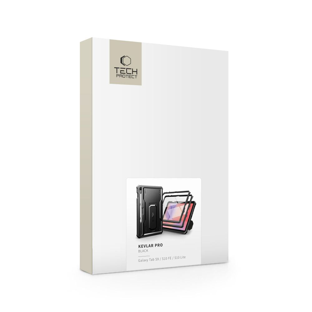 Tech Protect Kevlar Pro 2 Sæt Galaxy Tab S9 11.0 / S10 Fe / S10 Lite 10.9 X710 / X716 B / X520 / X526 / X400 / X406 B Sort