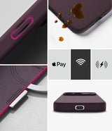 Ringke Silikone Magnetisk Magsafe Iphone 18 Pro Burgundy