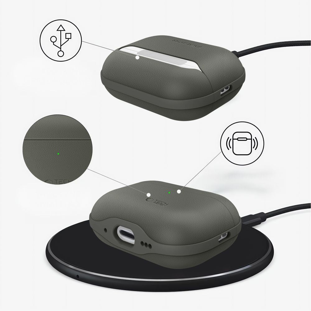 Tech Protect Naturalfit Apple Airpods Pro 3 Olivegrøn